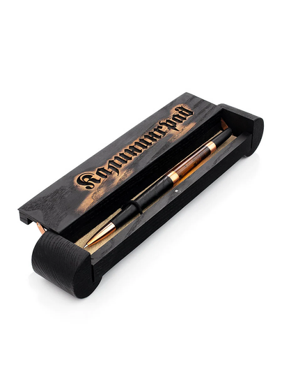 stylish Wooden Pen Set Made Of Natural Amber & Wood With Pencil Case Amber Souvenir Pen Luxury Gift Businessman Gift Offce Decor Tools