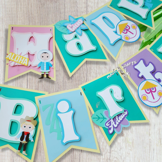 Small World Banner 3D | Customize