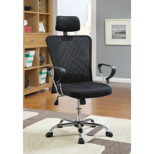 Coaster Company Mesh/Chrome Office Chair - 24.25" x 21.50" x 50.75"