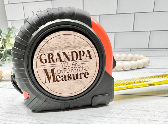 Christmas Gift For Grandpa Loved Beyond Measure Tape Measurer, Men Fathers Day Gift