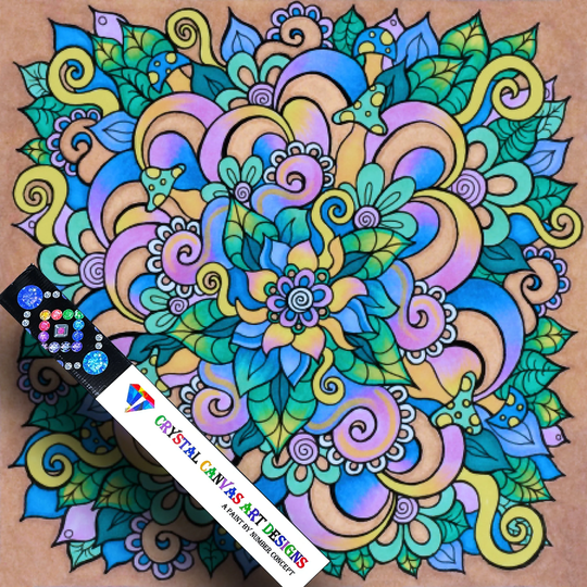 Diamond Art Kit/Crystal Canvas Diy Rhinestone Of Earth Mandala