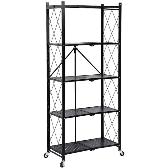 5Tier Heavy Duty Foldable Metal Rack Storage Shelving