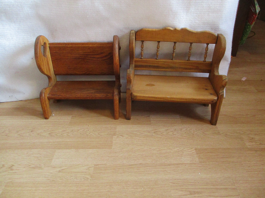Chair Display Doll Stuffed Animals Plant Stand Vintage One Only