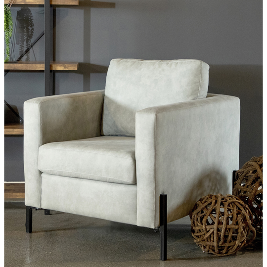 Mid-Century Modern Design Grey Accent Chair