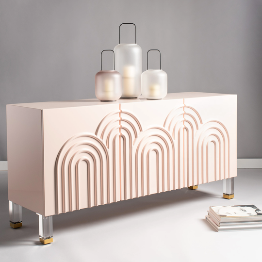 SAFAVIEH Couture Saturn Wave Acrylic Sideboard