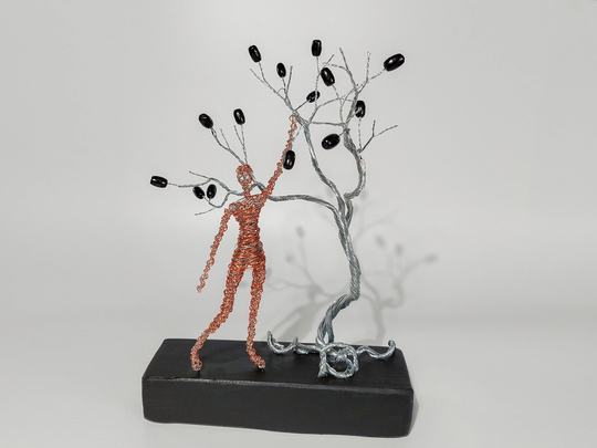Olive Tree Sculpture, Original Sculpture Art, Greek Art Table Top Decor, Houswarming Gift, Of Life, Spiritual Gift