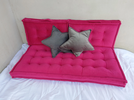 Floor Cushion, Sofa, Bench Cushion, Daybed Window Seat, Velvet Japanese Futon Pillow, Modular Sofa