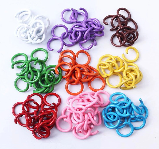 10mm Jump Rings, Assorted Color Open Jumprings, Metal Circle Jump Connector Link Rings For Diy Jewelry Making
