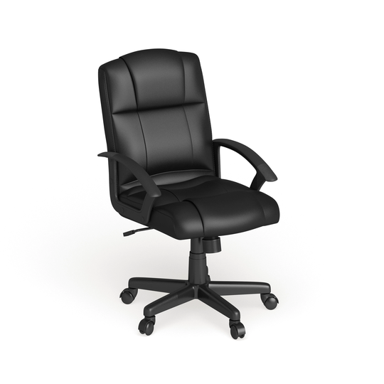 Mid-Back Padded Task Office Chair with Arms