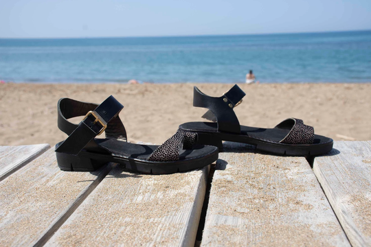 Leather Sandals, Black Platform Sandals, Greek Strappy Sandals, Womens Sandals, Custom Shoes, Handmade Shoes, Ankle Strap