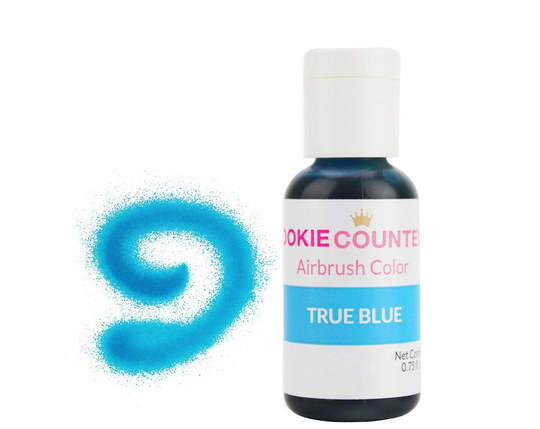 True Blue Airbrush Color .75 Oz - Highly Pigmented True Blue Airbrush Coloring With Superior Strength & Spray-Ability