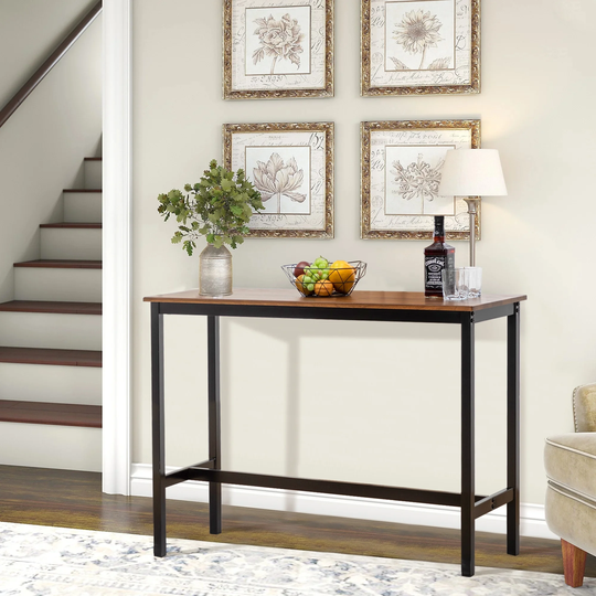Bar Table,sofa tables Bar Height Table with Adjustable Feet Floor Protector