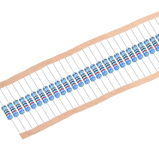 1Watt 6.2K Ohm Metal Film Resistors 1% Tolerances 30 Pcs - Muti-Color