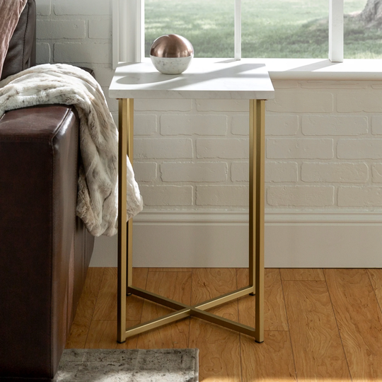 Middlebrook Designs Ipsen Glam Square Side Table