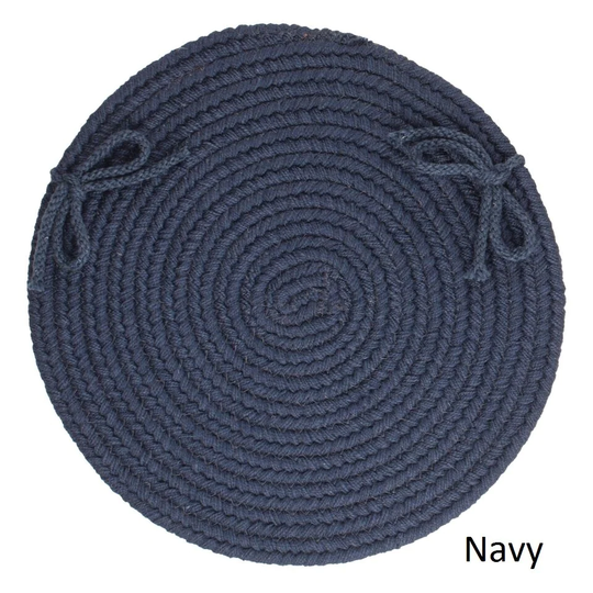Rhody Rug Woolux Wool Reversible Chair Pads (Set of 4)
