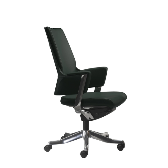 Rye Studio Height-Adjustable Modern Leather Office Chair
