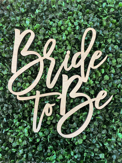 Bride To Be Chair Sign