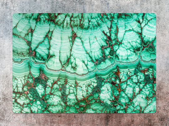 Green Marble Chair Mat, Splat Brown Vinyl Floor Alabaster Protective Decorative Rug & Mat