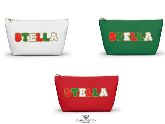 Accessory Pouch - Personalized Pouch Christmas Pencil Gifts Travel Bag Birthday Gift