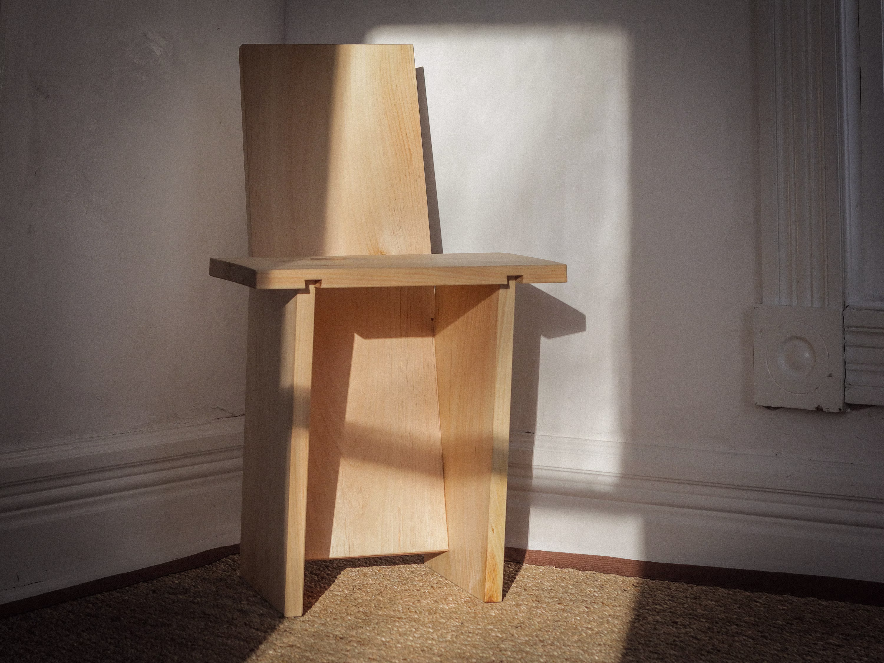 Chair 8 in Raw Pine, Flat Pack