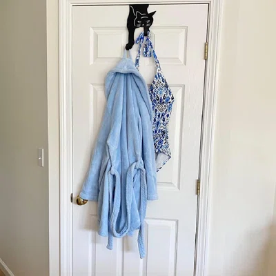 The Door Hanger-Strong Metal Hooks-No Tools-Compact Design-Rust Free Black Coating-Home/Office/Storage-Home Accessories