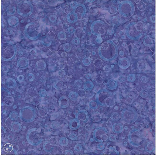Wilmington Batiks - Prismatic Color Splash Floating Circles Purple- Fabric 22174-646 Bthy+