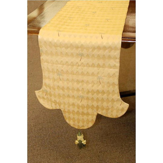 Corona Decor Shaped Palm Italian Table Runner