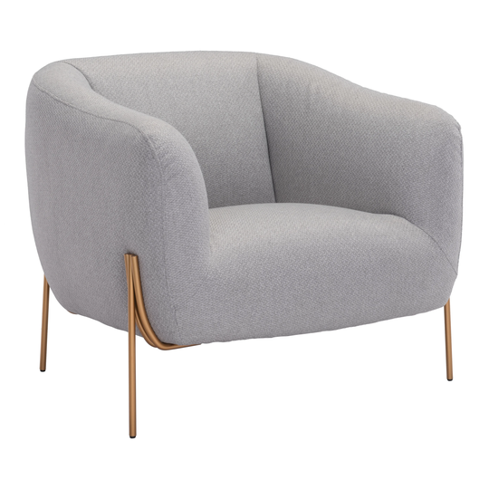 Birnam Woods Arm Chair Gray & Gold