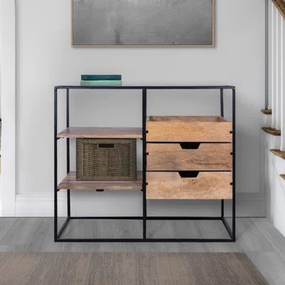Priyanci 31'' Tall Iron 3 - Drawer Storage Cabinet