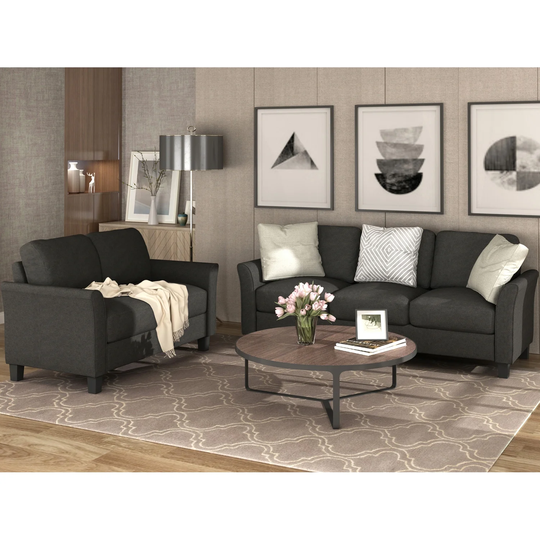 Living Room Furniture Loveseat Sofa and 3 Seat Sofa