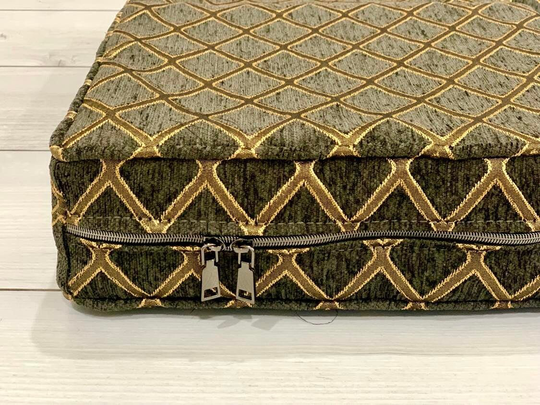 Customer Own Material - Custom Cushion Cover With Zipper & Piping/ Ottaman/Couch, Bench, Camper, Rv Cover