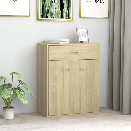 Sideboard Sonoma Oak 23.6"x11.8"x29.5" Chipboard