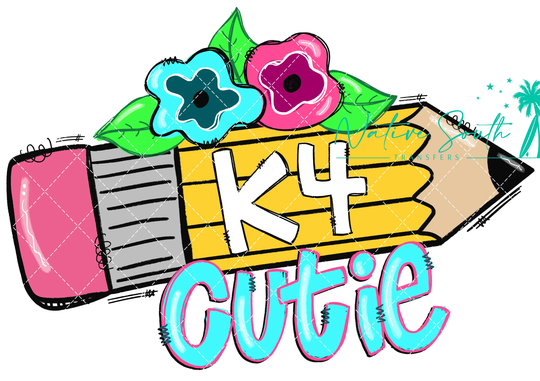 K4 Cutie Pencil Sublimation Print/Diy Sublimation/ Ready To Press Transfer/No Digitals Sold
