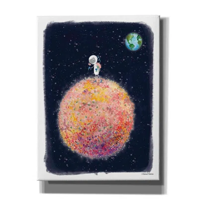 Stop and Smell the Moon by Rachel Nieman - Wrapped Canvas Painting