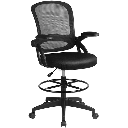 Lucklife Drafting Chair Tall Office Chair Ergonomic Mesh Chair