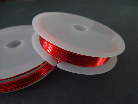 3 Meters Of 0.8mm Copper Wire, Red Color, 20 Guage Spools For Beading & Jewelry Making, Bead Wire Wrapping