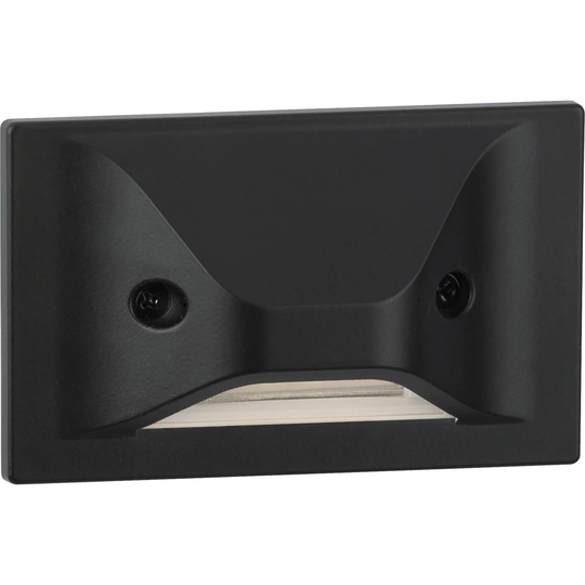 LED Indoor Outdoor Black Integrated LED Wall or Step Light - 3.025 in x 2.375 in x 4.875 in
