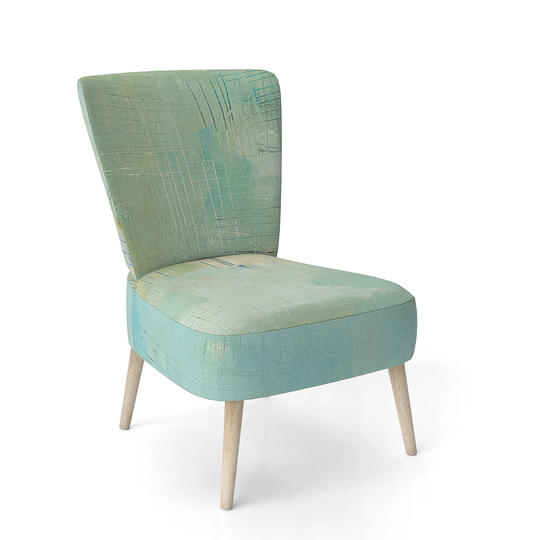Designart 'Dreaming of The Shore II' Upholstered Nautical & Coastal Accent Chair