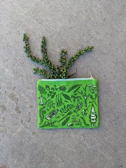 Zipper Pouch | Bag Pencil Woodland Forest Gnome Snack