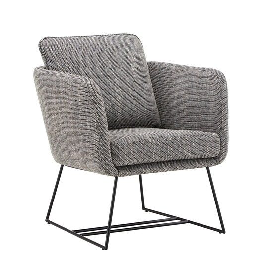 Maven Metal and Fabric Accent Chair by iNSPIRE Q Modern