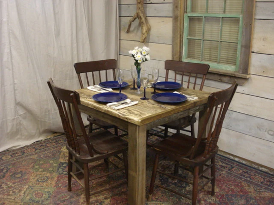 Driftwood Table, Beach House, Cottage, Counter Height, Sturdy, Farmhouse, Rustic | 30" X 30" Or 36" H | Pictured Is