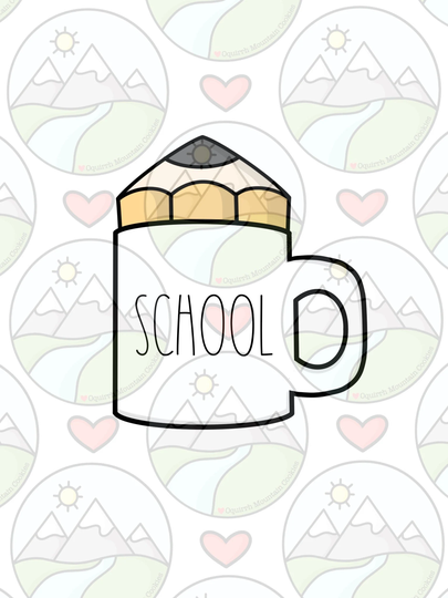 Pencil Mug Cookie Cutter