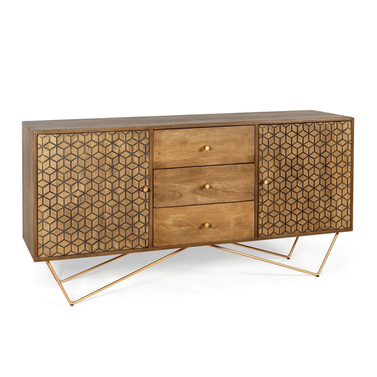 Callerton 63" Wide Solid Wood Sideboard - 63 x 32