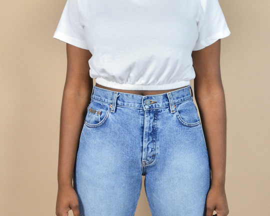 Calvin Klein Size 29 Vintage Denim Button Fly Jeans