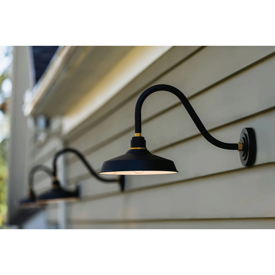 Hinkley Foundry 1-Light Outdoor Wall Mount Lantern in Textured Black - One Light