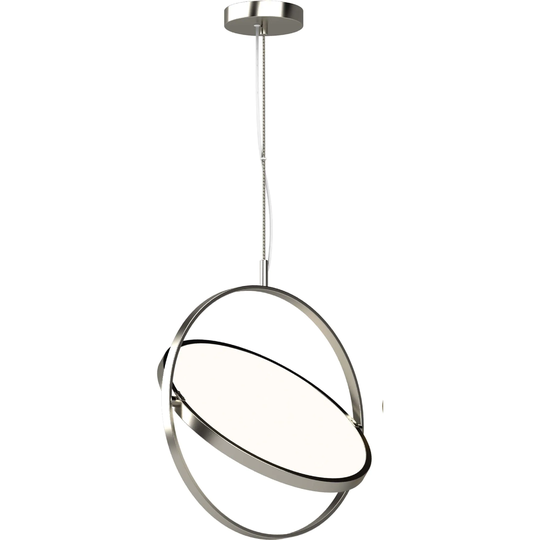 Volume Lighting Tylor 1 -Light LED Indoor Chrome Hanging Pendant