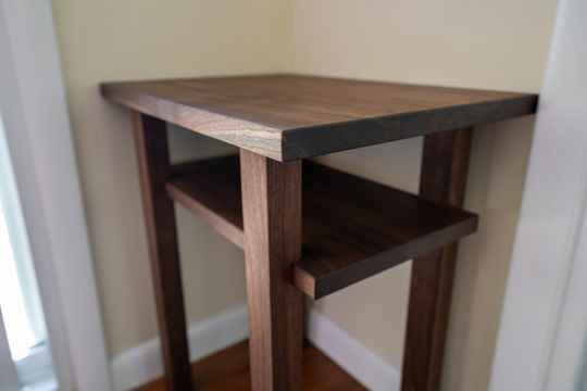 Living Room End Table Set, Bedroom Walnut Tables, Set Of 2 Side Tables For Room