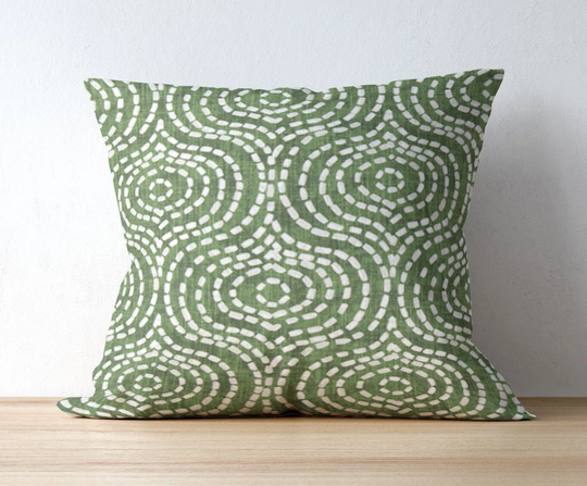 Green Pillow Cover For Living Room Sofa, Accent With Zipper Bedroom, Modern Farmhouse Christmas Decor Holiday