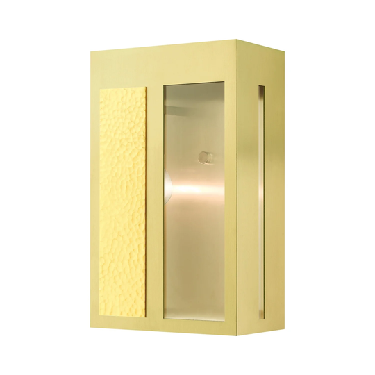Giuseppe Lighting One Light Outdoor Wall Lantern Lafayette Satin Br - Exact Size