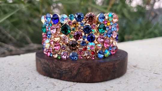 Multi Color Rhinestone Bracelet